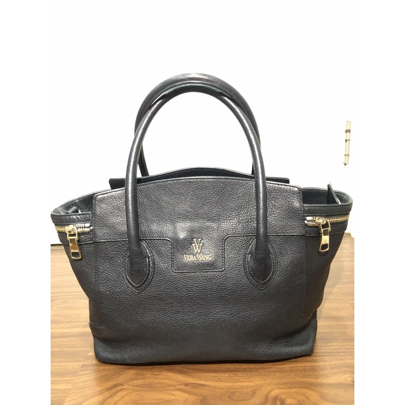 VERA WANG Tas Pesta Kulit Hitam Preloved