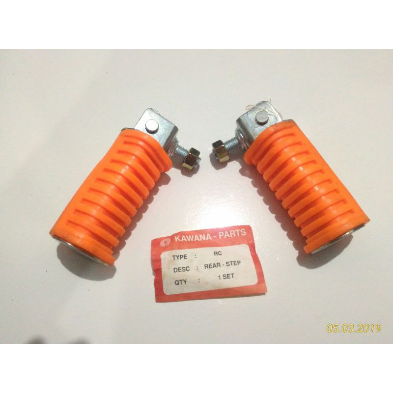 Footstep - Foot Step Belakang Suzuki RC - RC80 - RC100 - CRYSTAL - BRAVO - TORNADO ORANGE