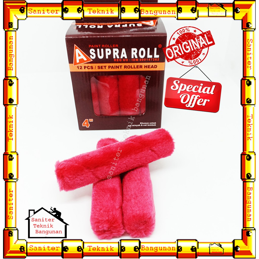 BULU ROLL SUPRA 4&quot; INCH-REFILL BULU ROLL KAPAL