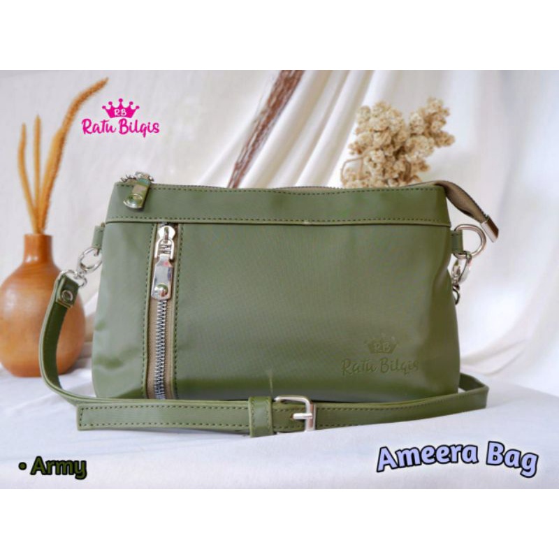 AMEERA BAG CHOCOLY BY RATU BILQIS TAS SLEMPANG KERJA HARIAN