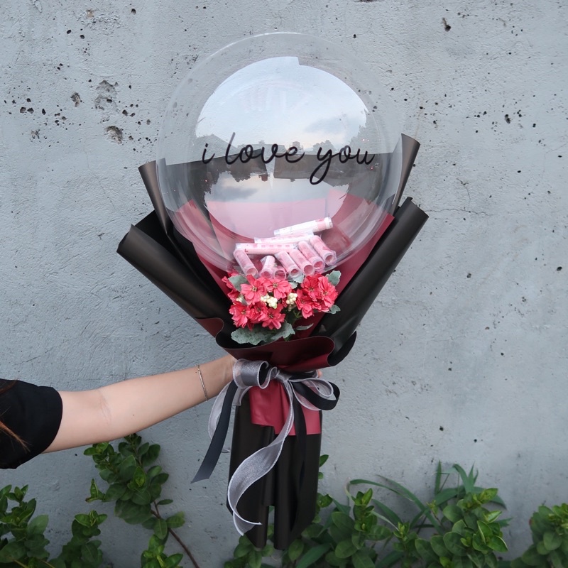 Buket Bunga Balon Uang Buket Uang FREE TULIS NAMA