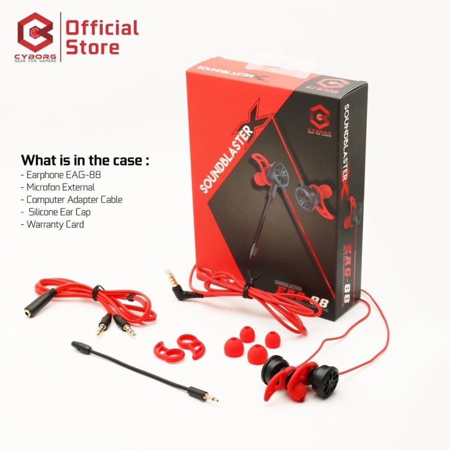 Earphone mobile Gaming CYBORG EAG-88 - SoundBlasterX