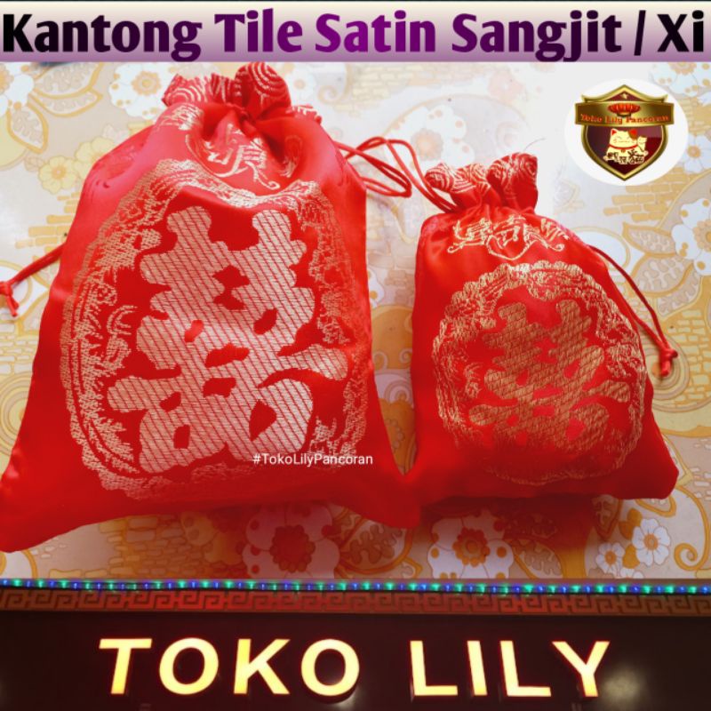 Kantong Tile Shuang Xi Premium / Kantong Wedding Sangjit Premium / Wedding Goodie Bag