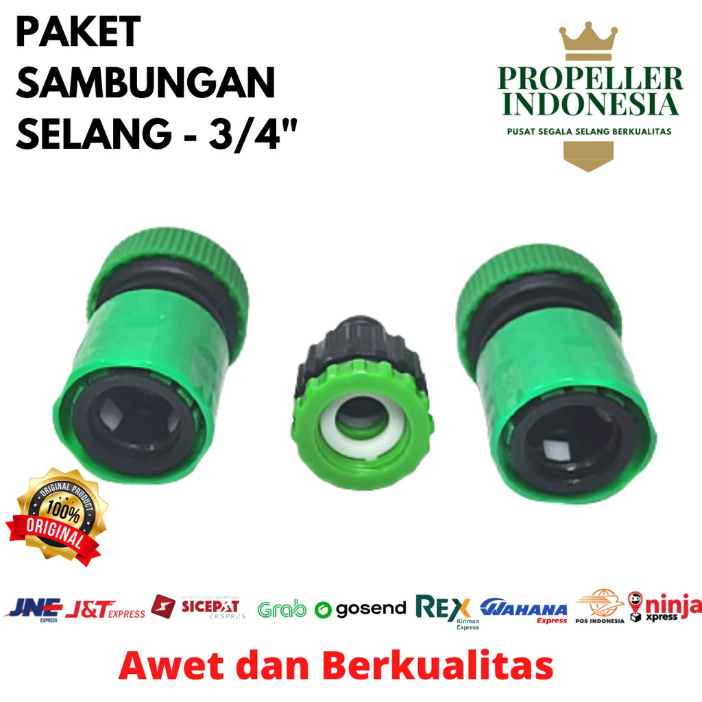 Sambungan Selang Paket Quick Connector 3/4&quot;