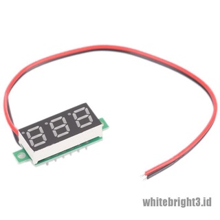 2-Wires Mini DC 2.5-30V Voltmeter LED Panel 3-Digital