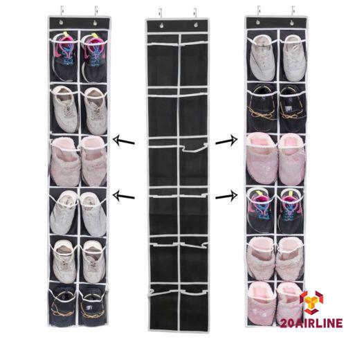 12 24 Pockets After Door Shoe Organizer Hang Bags Rack Hanging Storage Space Saver Hanger Shopee Indonesia