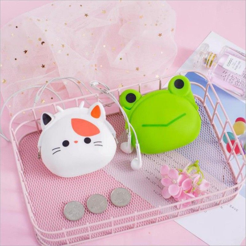 TERBARU!! Dompet Koin Motif Lucu Kekinian Fashion Korea Bahan Silicon Karet Premium Terlaris