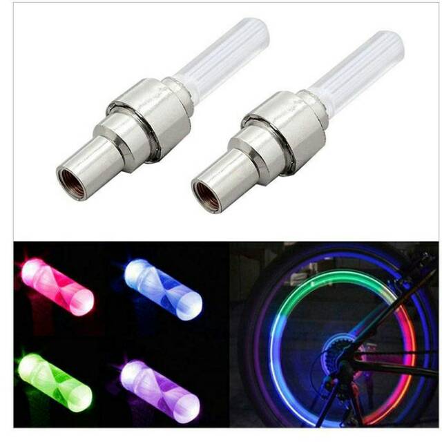 Tutup pentil led 7 warna RAINBOW