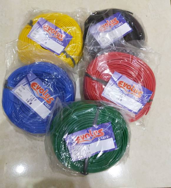 Kabel nyaf 0,8 50m/kabel serabut 0,8/kabel kecil serabut