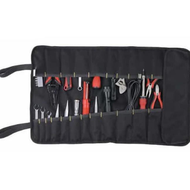 

Customized Leather Craft 32 Socket Tool Roll Bag / Tas Perlengkapan