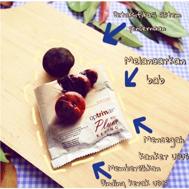 Optrimax Plum Sachet Optimax plum delite Buah Plum Kering