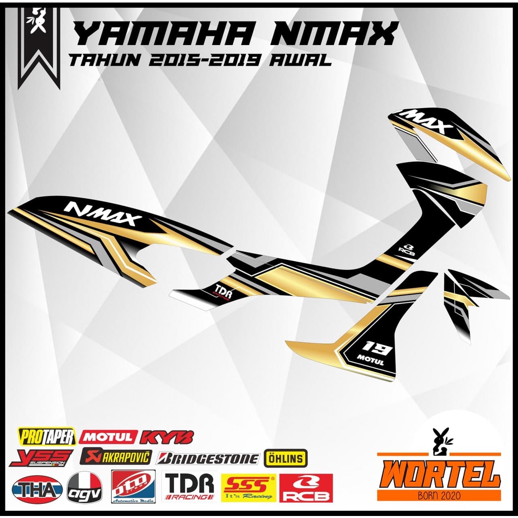Striping NMAX-Stiker Lis Decal Motor NMAX Racing Keren