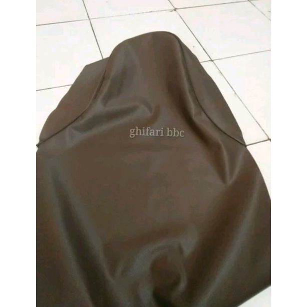 sarung jok motor Honda Scoopy karbu dan Scoopy fi ori warna hitam dan coklat