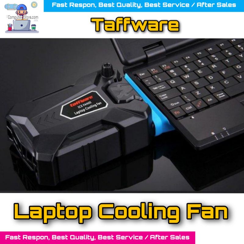 Cooling Fan Pendingin Laptop Taffware Ice Fan III Gaming Fan Laptop Original Garansi Resmi