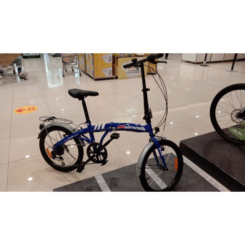 Airwalk Expresso Suspension Sepeda Lipat 20 6-Speed - Biru