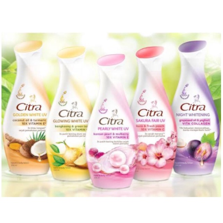 CITRA WHITE UV HAND BODY LOTION 120ML / LOTION PEMUTIH ALAMI CITRA