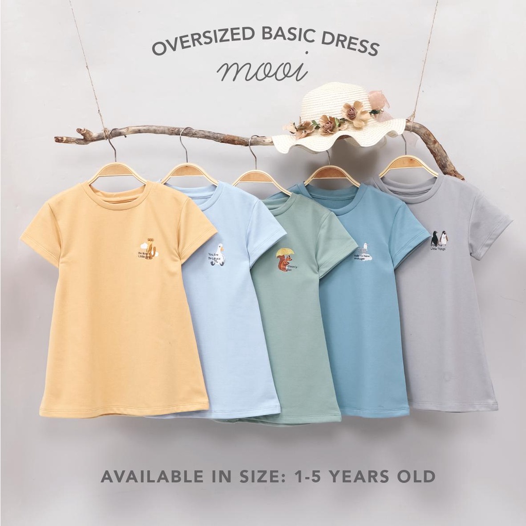 PROMO 7.7 PROMO BAJU LEBARAN MURAH MOOI OVERSIZED BASIC DRESS DRESS ANAK PEREMPUAN 1-5 tahun