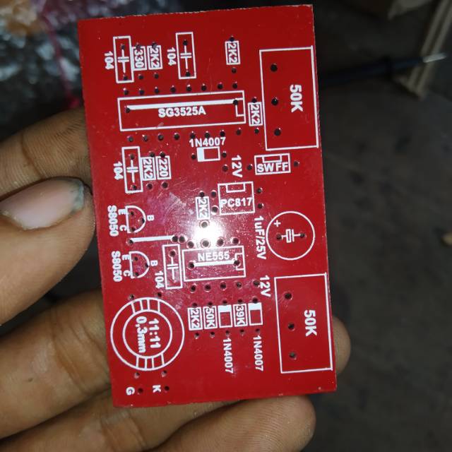 Pcb induksi scr