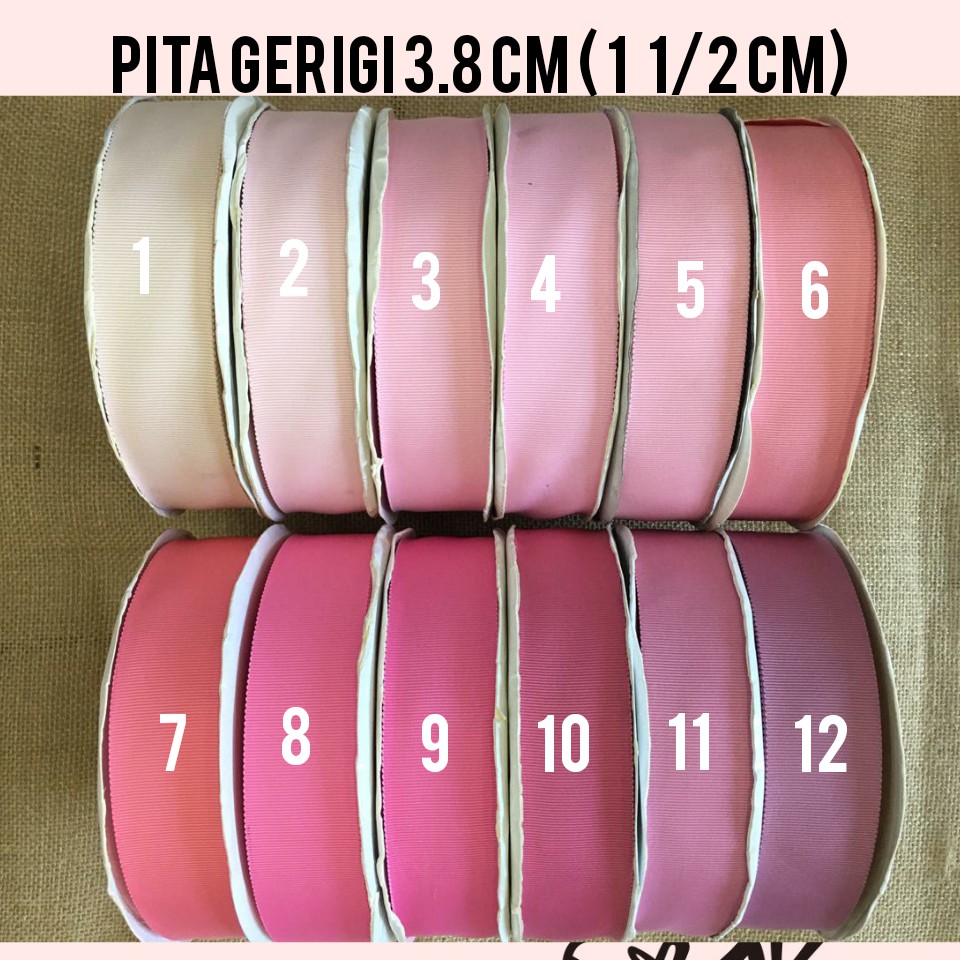 1 YARD - 2.5 CM (1&quot;) PITA GERIGI | PITA KOREA