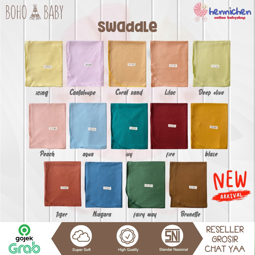 Swaddle / Bedong Swadle LIBBY / Boho Baby uk 85 x 105cm SUPER SOFT BohoBaby BOHOBABY BOHOPANNA