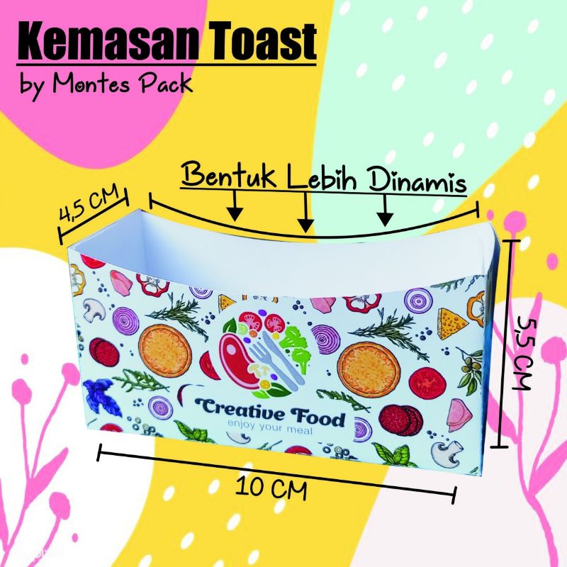KEMASAN TOAST Custom / Packaging Toast Full Print