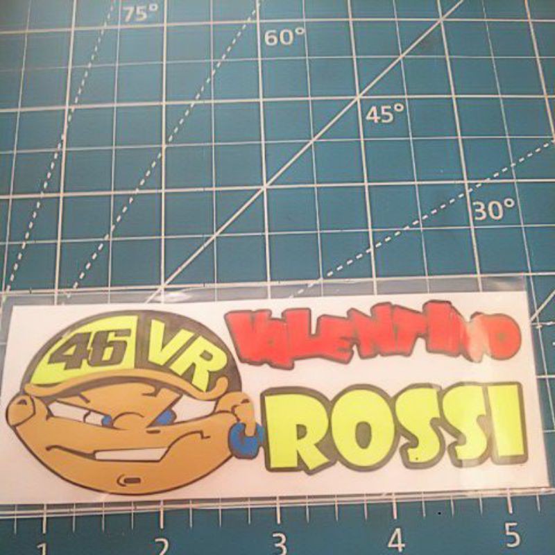 stiker Valen tino Rossi (A9)