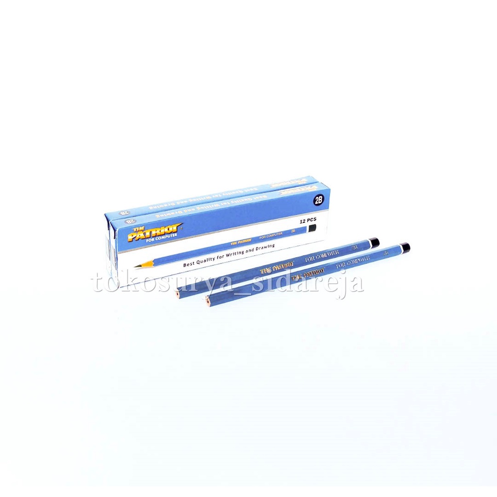 

PENSIL 2B PATRIOT TERMURAH (SATUAN) / PENSIL PATRIOT 2B / PENSIL 2B MURAH