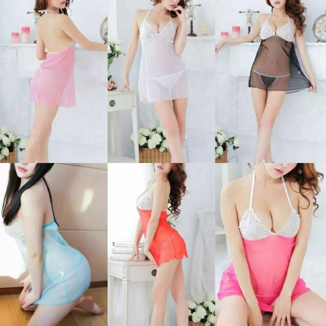 Model Bra Putih Lingerie Baju Tidur Sexy Transparan Shopee Indonesia