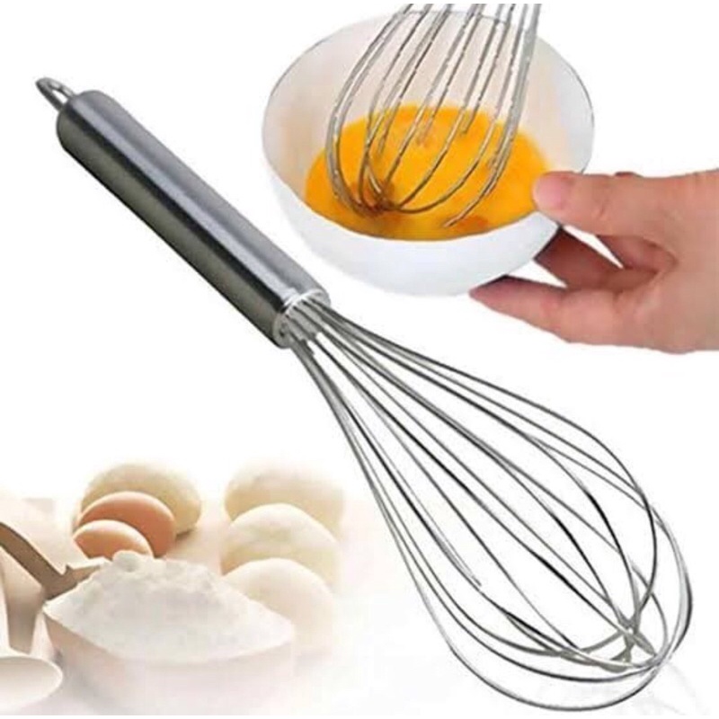 Balloon Whisk Egg Beater Pengocok Pengaduk adonan Stainless