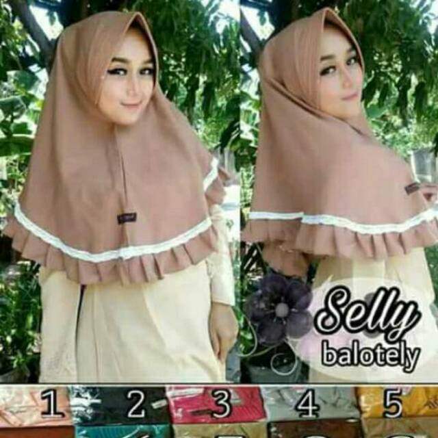 Hijab khimar rampel pet renda