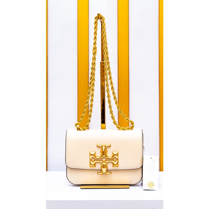 Tory Burch Eleanor Strap & Chain Small - Cream [100% Original]