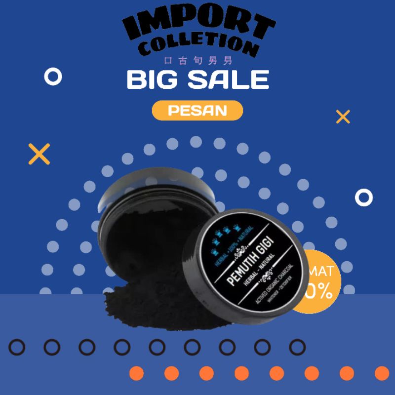 Teeth Whitening Powder HALAL / pemutih gigi / pemutih gigi permanen / putih instan / pembersih gigi 