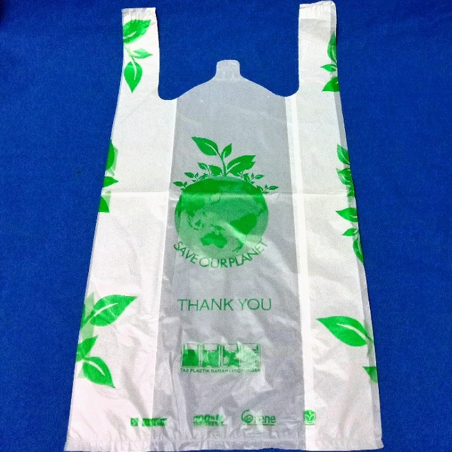 PROMO NIH!!! Kantong Plastik Kresek Klin Go Green Ramah Lingkungan uk 21 ( Tanggung ).