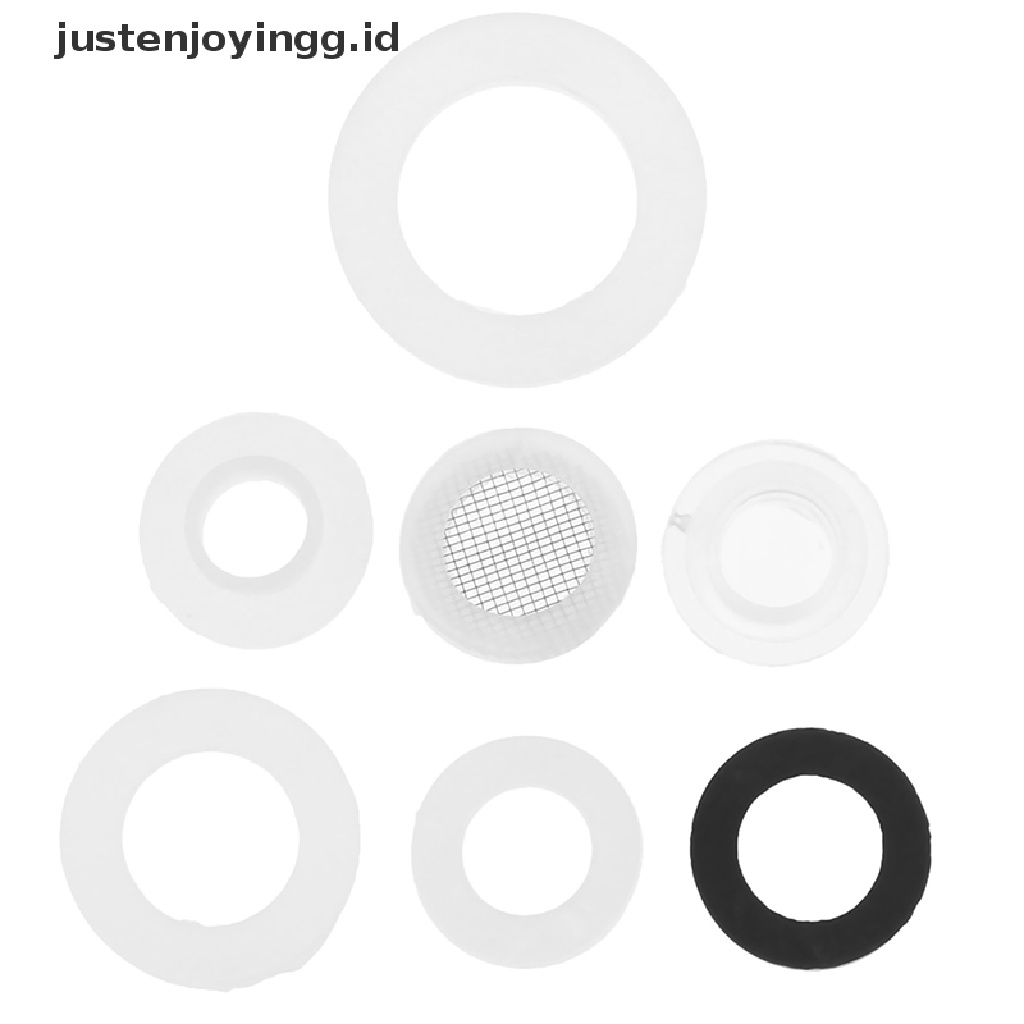 // justenjoyingg.id // 1/2&quot; 3/4&quot; 1&quot;Rubber Ring Silicon PTFE Flat Gasket Sealing Ring for Shower Nozzle  ~