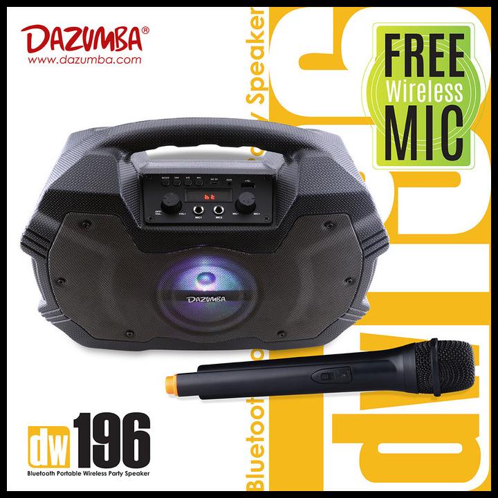Dazumba Dw196 Karaoke Speaker Bluetooth Portable + Mic Wireless