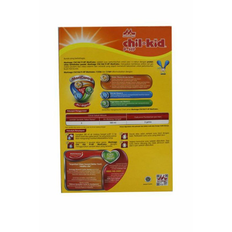 Morinaga Chil Kid P-HP 3 400gr - Susu Khusus Alergi (Hypoallergenic) Tahap 3 (1-3 Tahun)