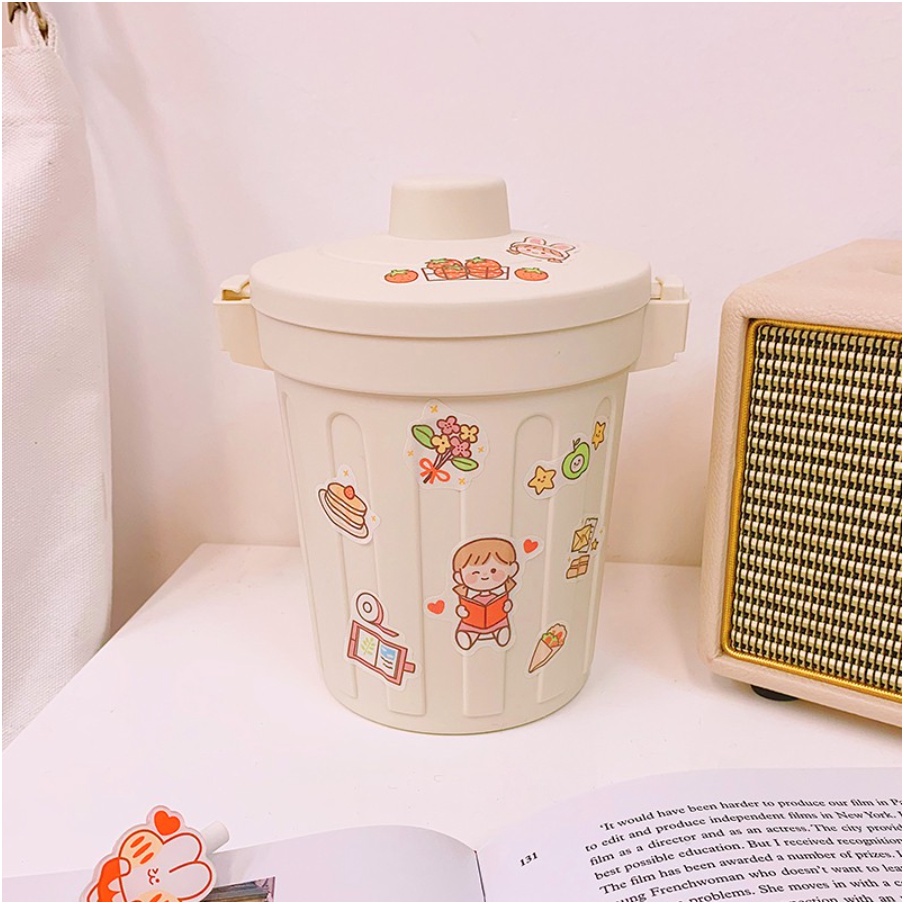 LITTLE DAISY | MINI TRASH BIN (FREE STICKER) / TEMPAT SAMPAH MINI / TEMPAT PENYIMPANAN SERBA GUNA / DEKSTOP MINI PORTABLE BIN
