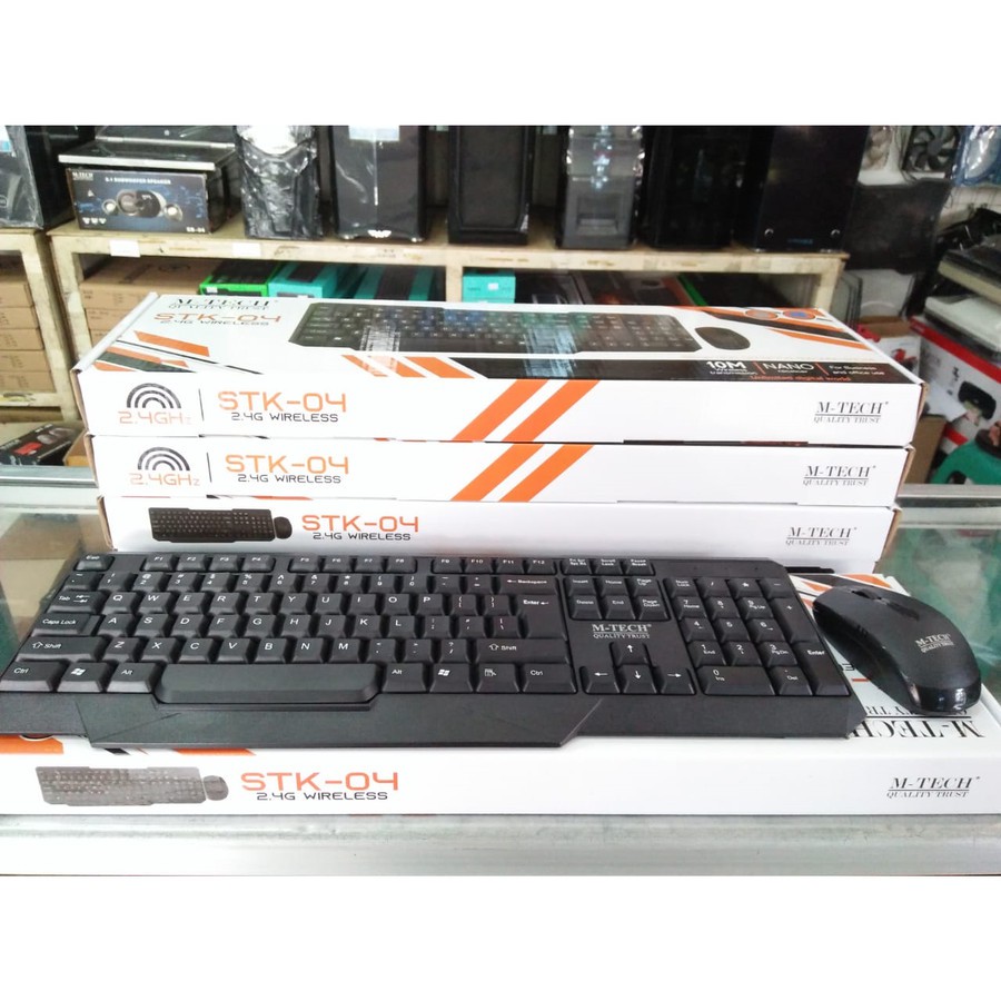 Keyboard Mouse Wireless Combo M-tech STK04