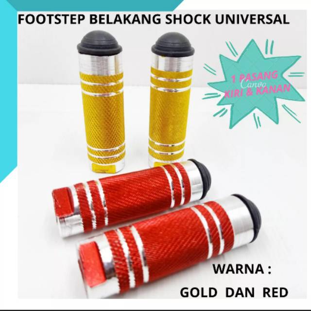 footstep belakang shock / injakan kaki belakang motor atau sepeda