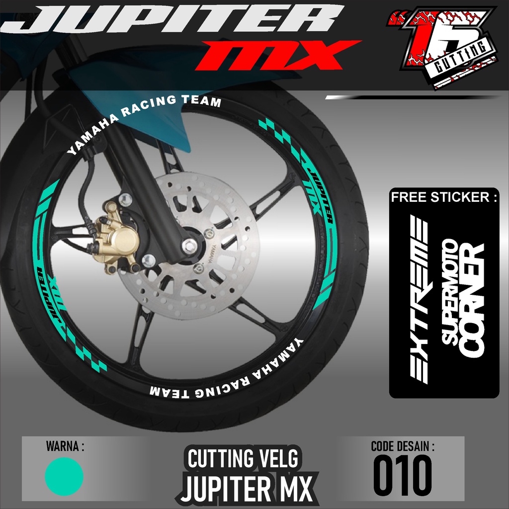 Stiker Cutting Sticker List Velg Motor Yamaha Jupiter MX 135 Old New Lis Pelek Velk Variasi Set Depa