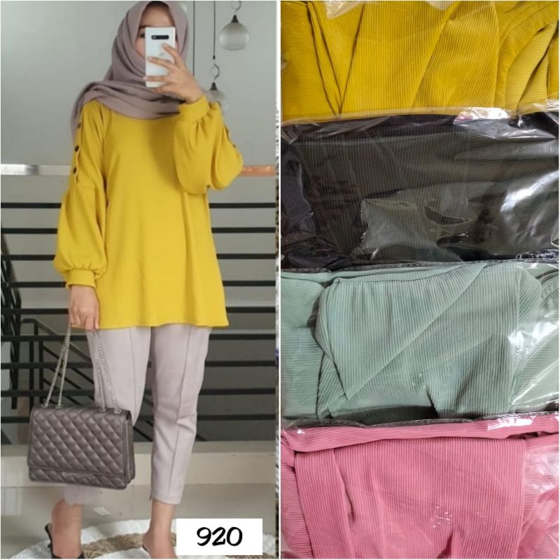 promo fhasion wanita-gamis kaos knite tangan balon mutiara slimfit premium import/termurah/terbaru