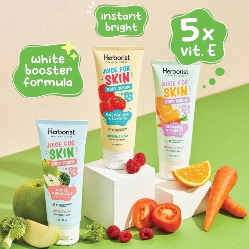 Herborist Juice Skincare Exfoliating Gel / Body Serum / Face Scrub