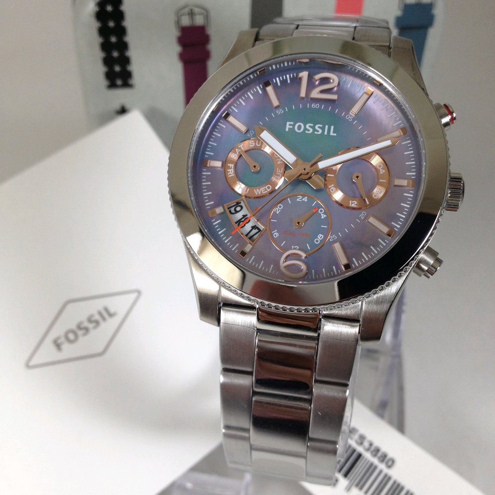 Jam Tangan Wanita F055il ES3880 silver 39mm Original