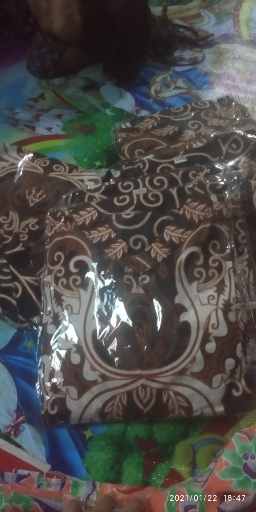 Maura Couple - Sania Ruffle Batik Couple Ori Ndoro Jowi Dnt