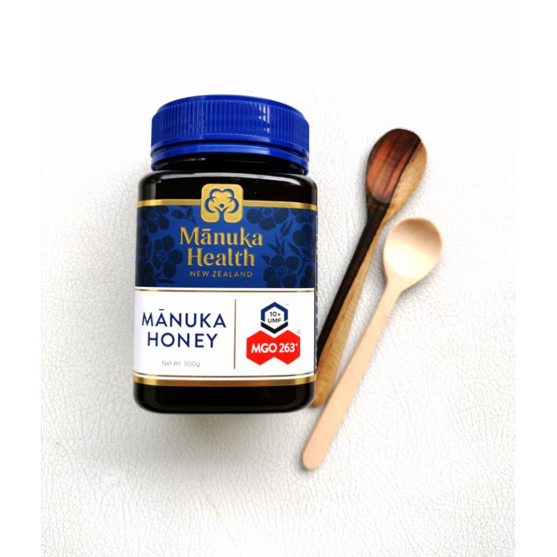 

SALE! Manuka Health MGO 263 + 500gr 100% New Zealand - Free Sendok kayu - New Label of Former MGO 250