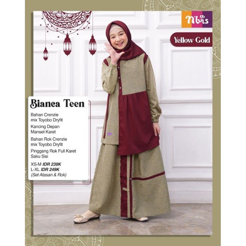 NIBRAS TEEN BIANCA SARIMBIT NIBRAS TERBARU 2021