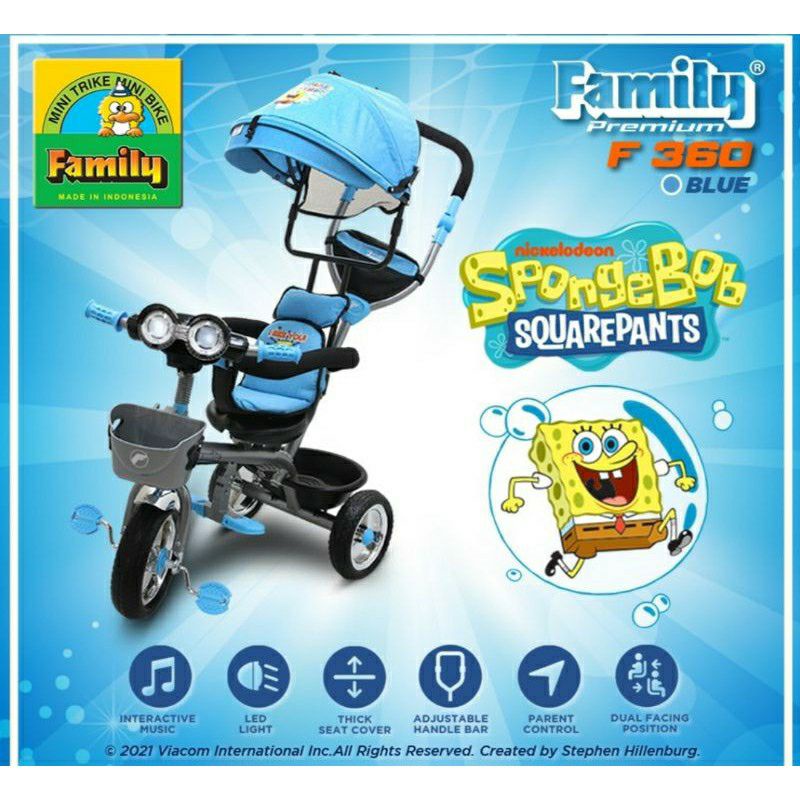 Sepeda Roda Tiga Family F-360 New
