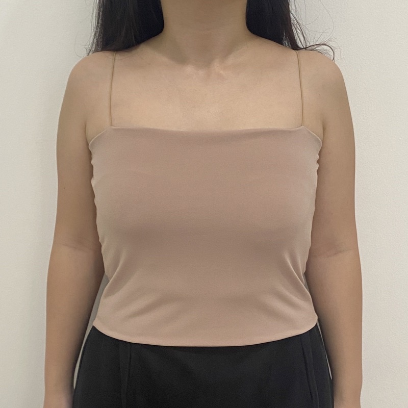 Loly Tank (Tanktop Super Melar / Tanktop Premium / Tanktop Basic / Tanktop Bigsize / Tanktop Jumbo)-BEIGE