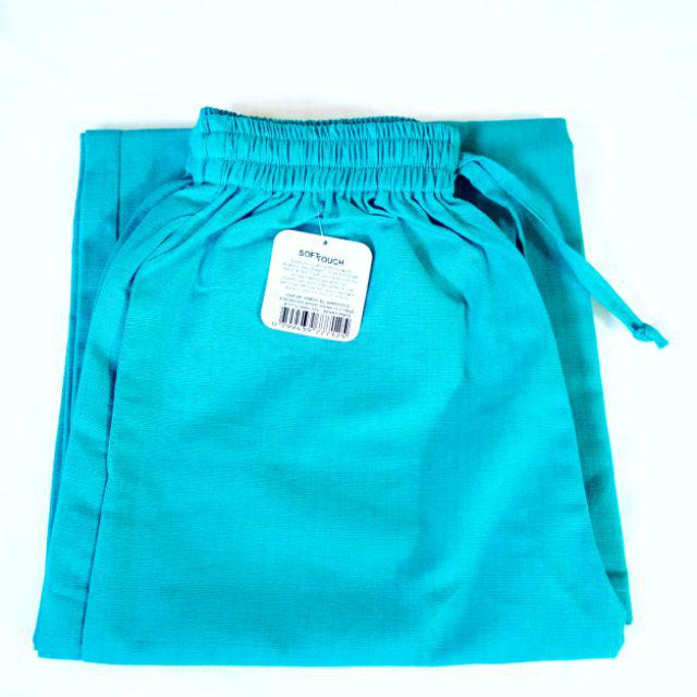 Celana kulot Panjang cigaret remaja ABG pola lebar-Toska biru muda