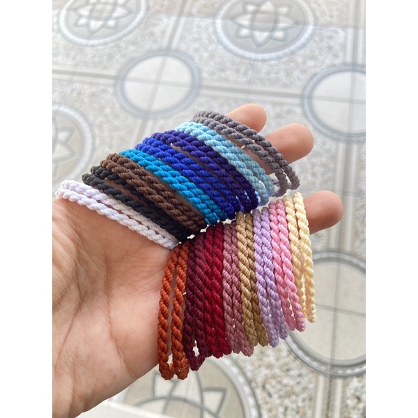 (variasi A) Gelang Tali Polos - Gelang tali warna -Gelang tali 3mm